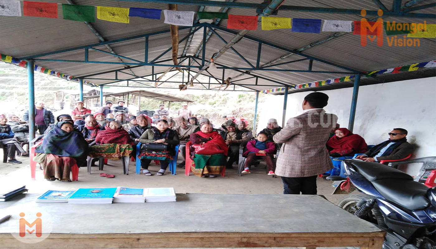 दुधपोखरी गाउँपालिकामा एमएनअोको वडा सभा गठन साथै प्रशिक्षण