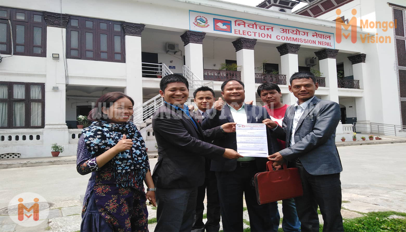 एमएनओ केन्द्रीय प्रेसिडेण्ट सहित केन्द्रीय नेतागण निर्वाचन आयोगमा पत्र लिनु हुँदै