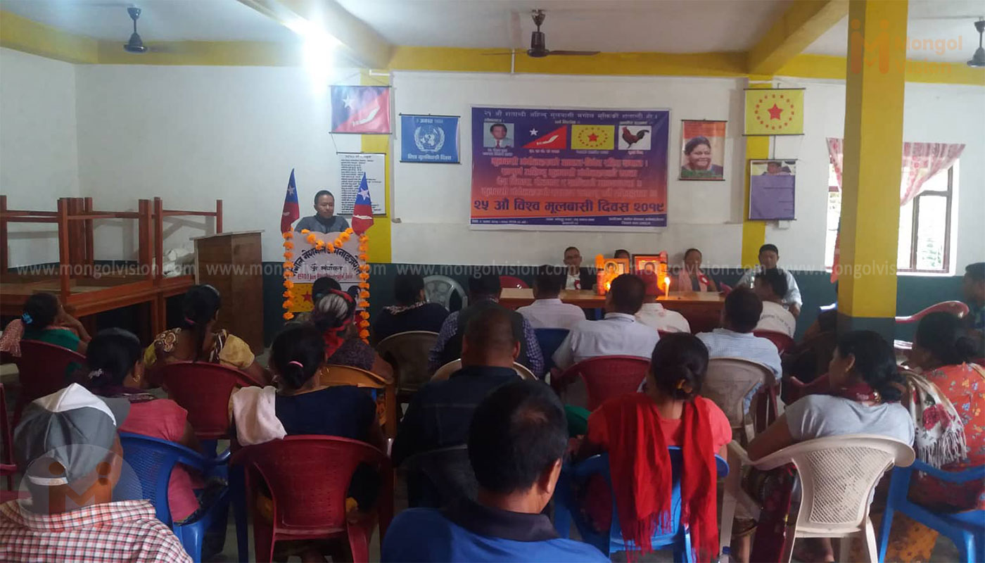 स्याङ्जामा २५ अाै मुलवासी दिवश मनाइयाे ।