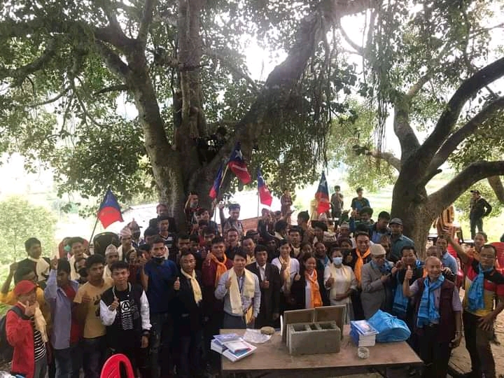 धादिङको गजुरी गाउँपालिकाको भदौरेमा एम एनओको वाड गठन सभा